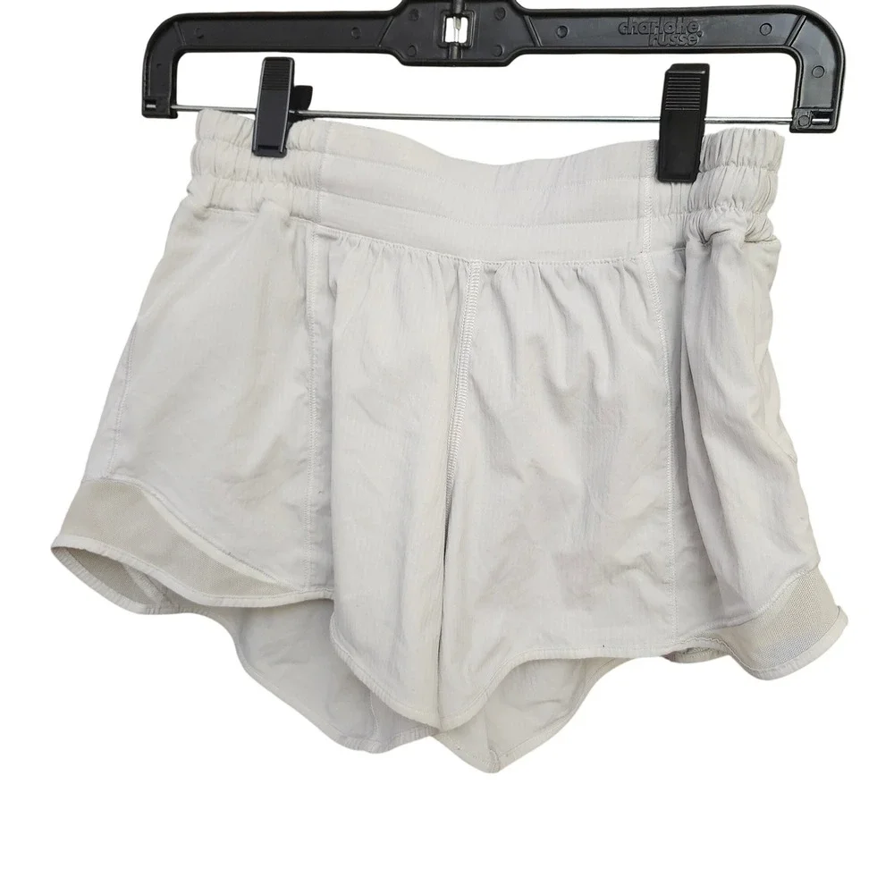 lululemon athletica Light Gray Layered Athletic Shorts
